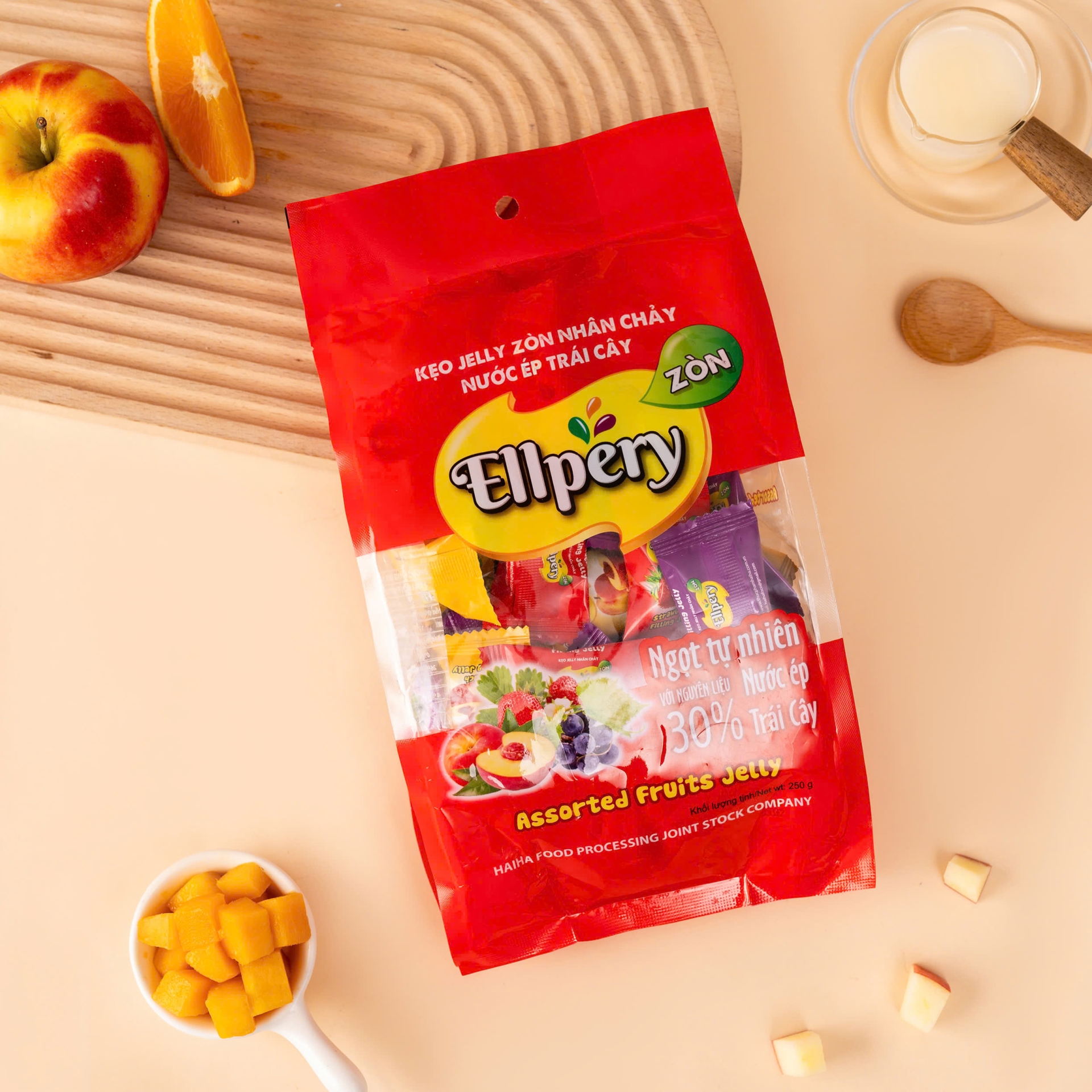 ELLPERY jelly candy filled with fruit juice 250g