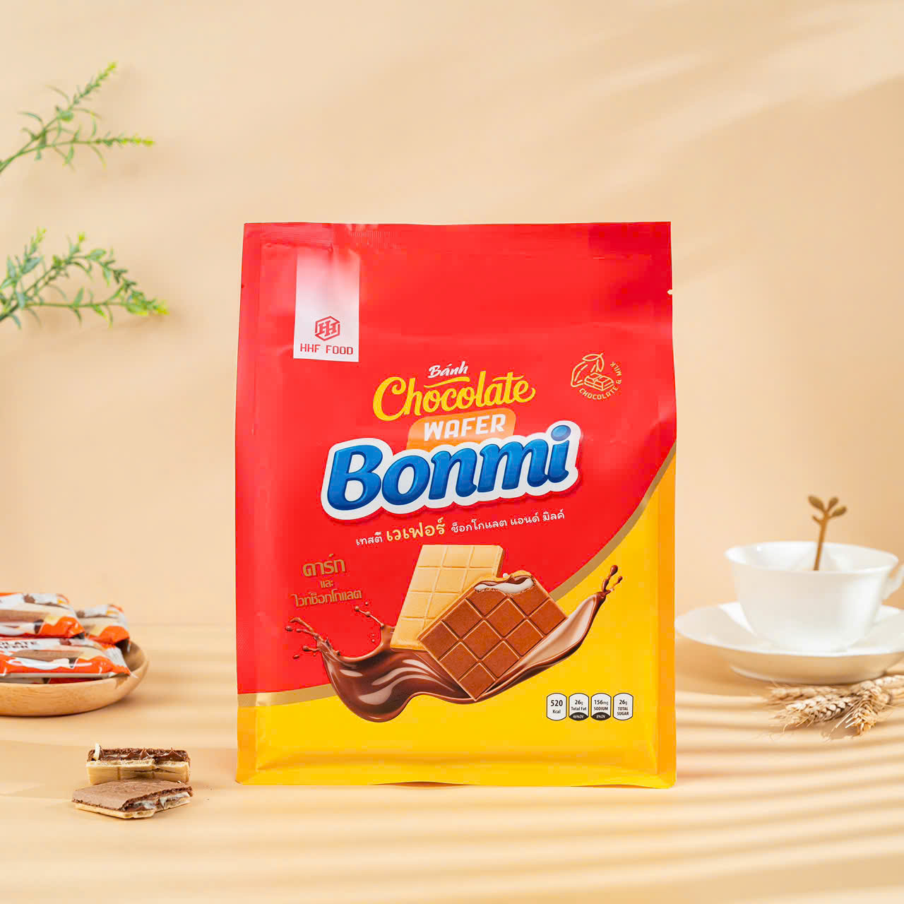Bánh kem xốp nhân socola BONMI 205g