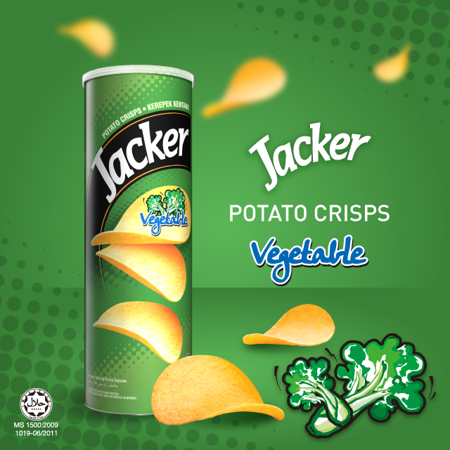 Bánh khoai tây chiên Jacker - Vị Rau củ 150g