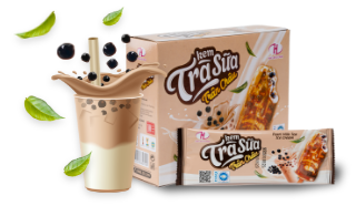 Pearl milk tea ice cream - 10 pieces/box