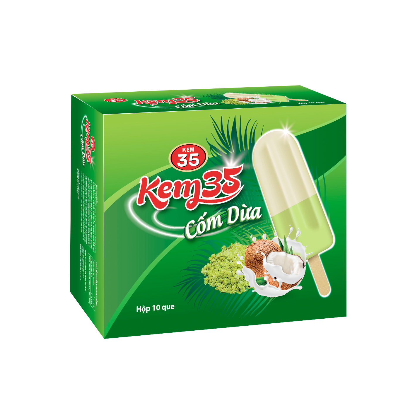 35 Coconut Ice Cream 10 pcs/box