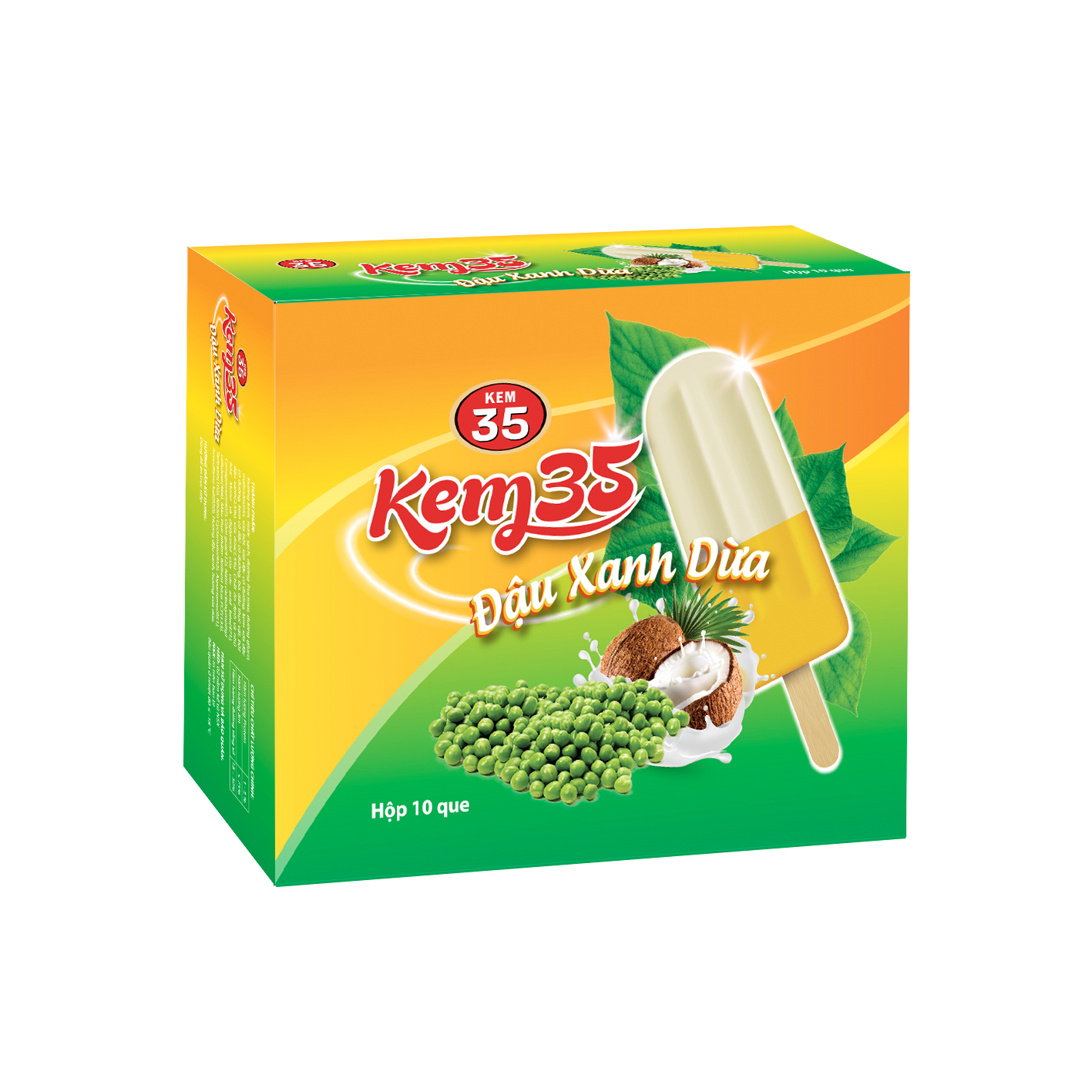 Ice cream 35 Green beans Coconut 10 pcs/box