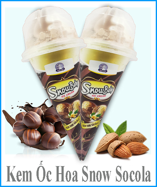 Chocolate flavored ice cream cone 20 pcs/box