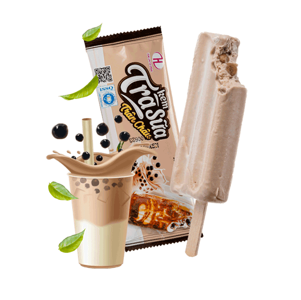 Pearl milk tea ice cream - 10 pieces/box