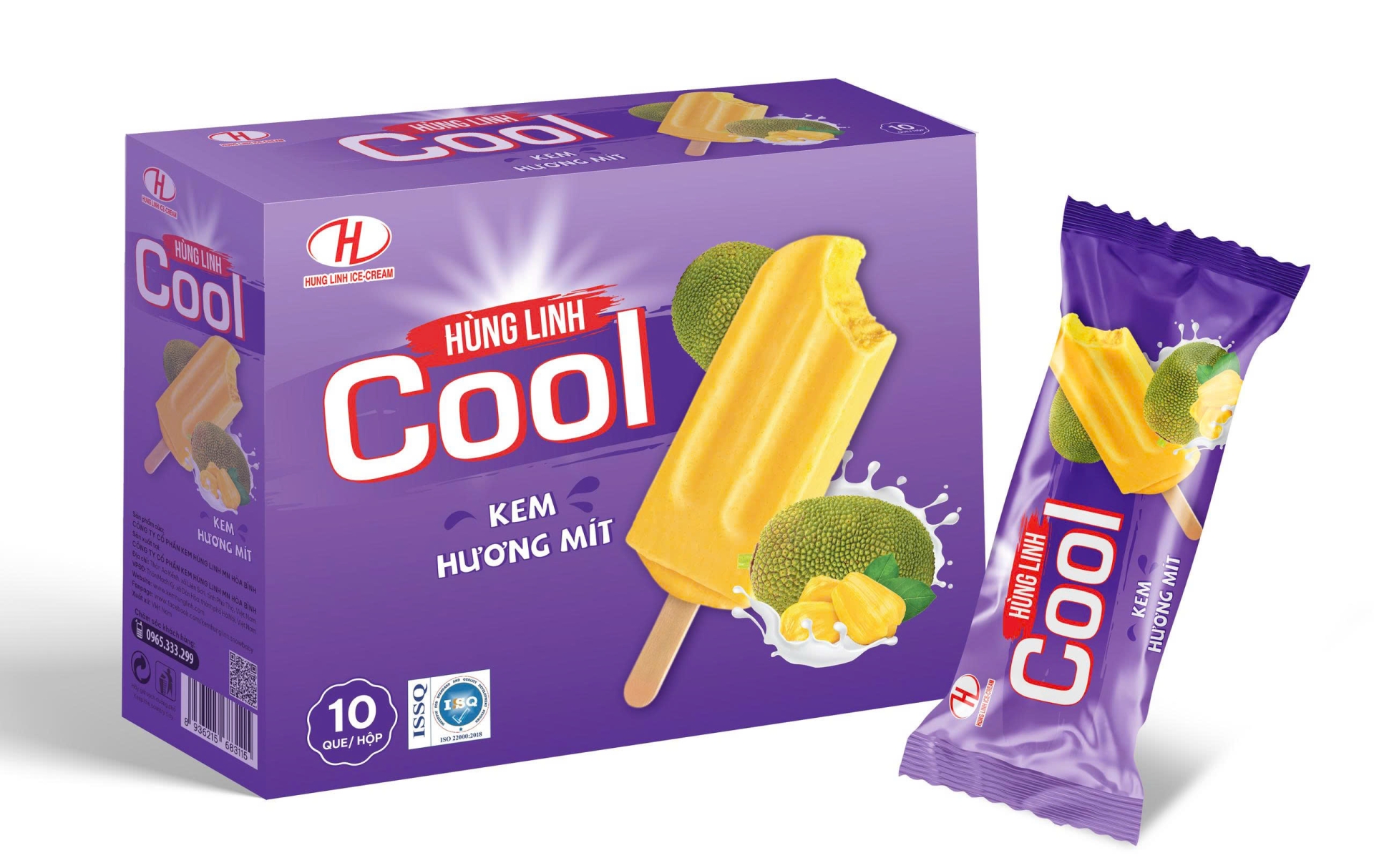 Kem hương mít Hùng Linh Cool, 10 chiếc/hộp