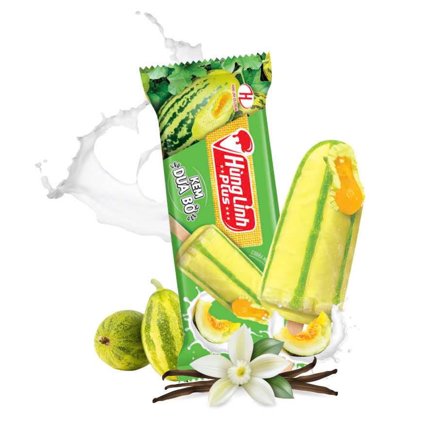Kem Dưa Bở Hùng Linh Plus T100 (10 chiếc/hộp)