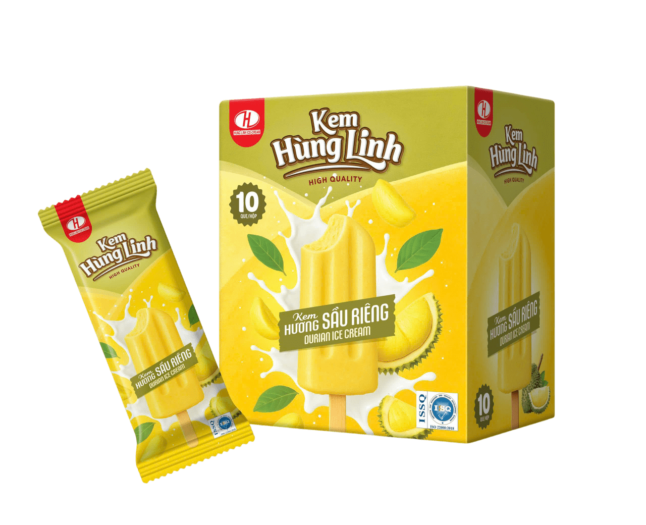 Kem Hùng Linh sầu riêng T160 (10 chiếc/hộp)