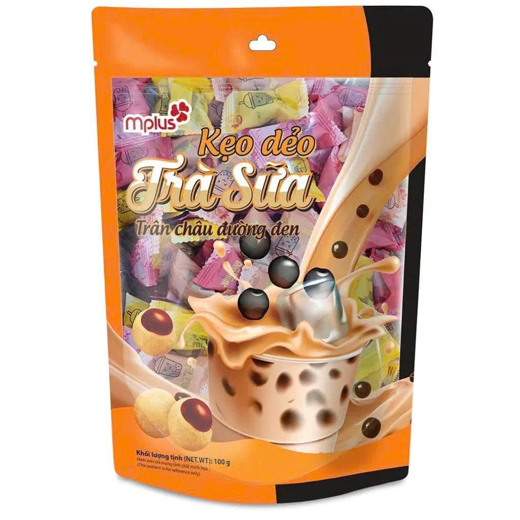 KẸO DẺO TRÀ SỮA TRÂN CHÂU ĐƯỜNG ĐEN 100G