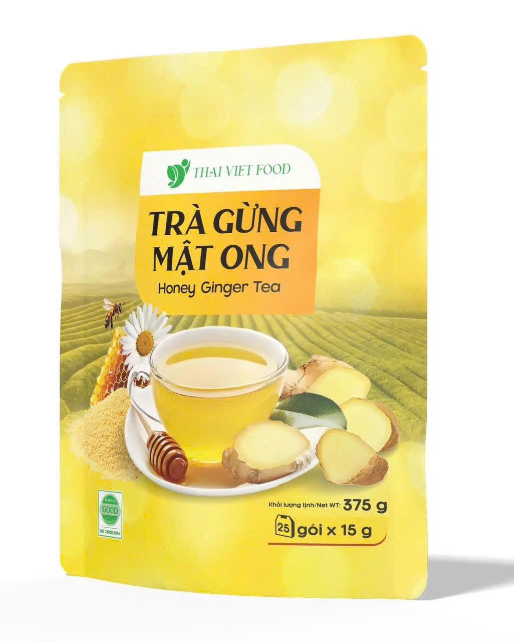 Trà gừng mật ong Thái Việt - Bịch 375g