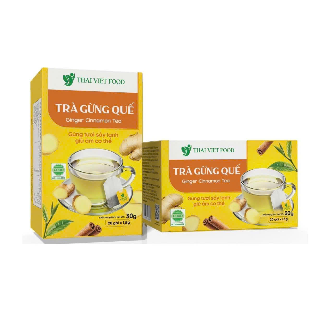 Trà gừng quế Thái Việt - Hộp 30g