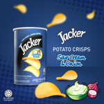 Jacker Potatoes with Sour Onion flavor (Sour Cream & Onion) 60g