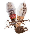 Chocolate flavored ice cream cone 20 pcs/box