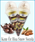 Chocolate flavored ice cream cone 20 pcs/box