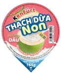 Thạch dừa non vị dâu Kenfurt 165g/cốc, 6 cốc/vỉ